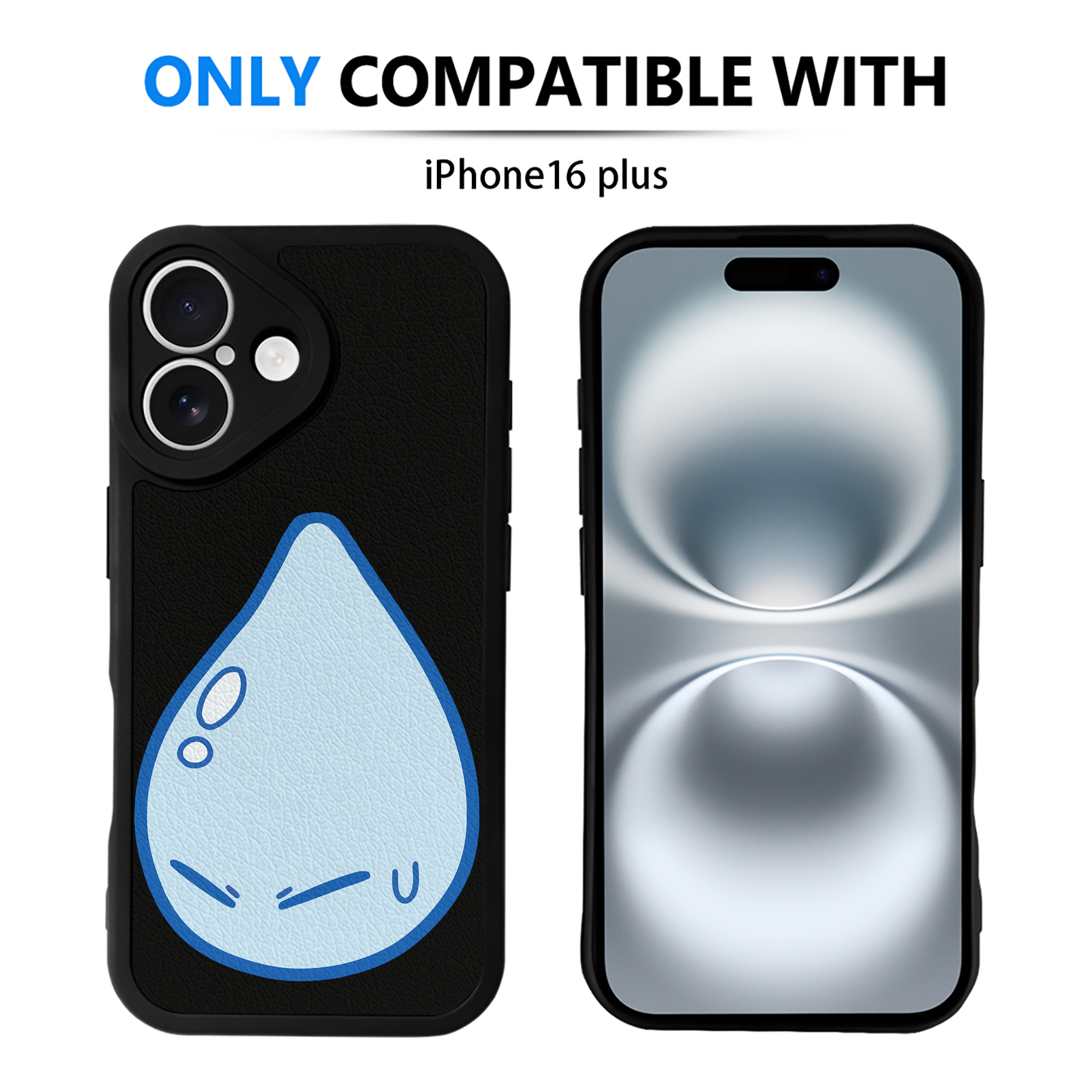 （画像用） 転スラ Regarding Reincarnated to Slime 【iPhone 16シリーズ対応】シリコンスマホケース（レザー調） 材質：シリコン